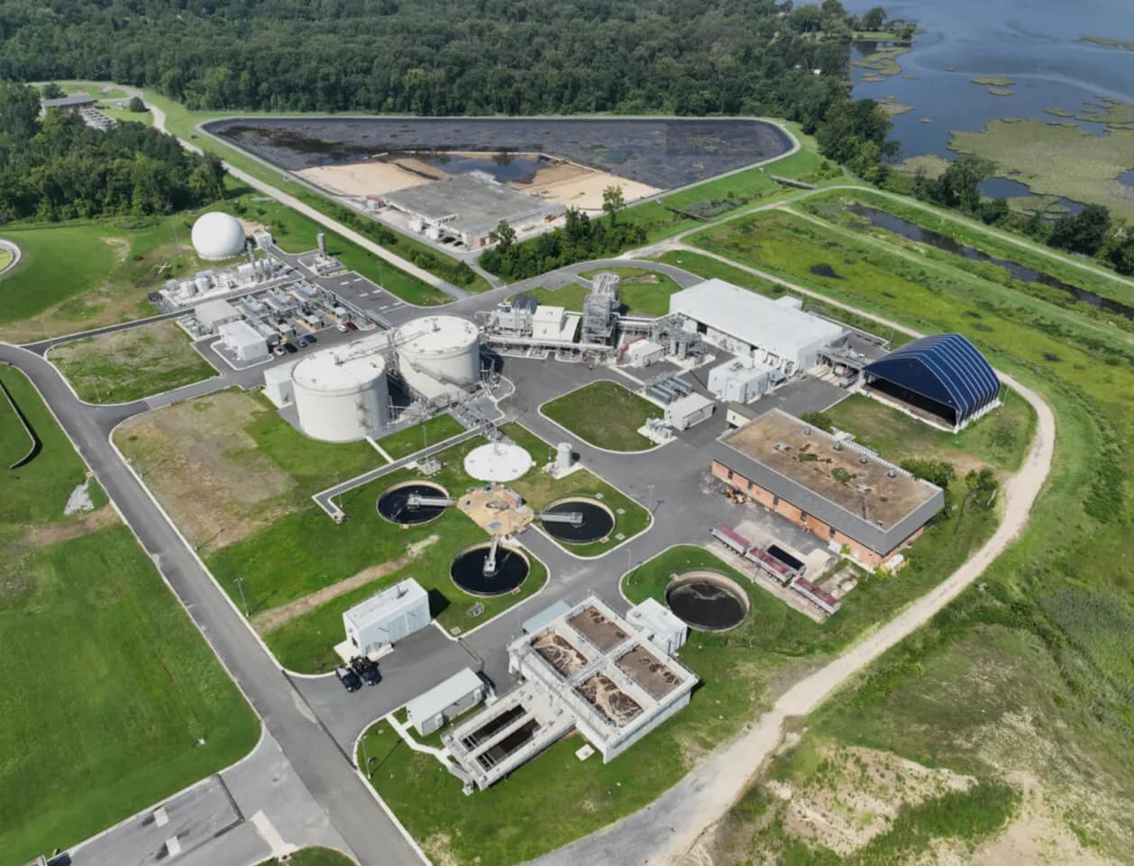 Bio-solids storage facility for the Washington Suburban Sanitary Commission in Accokeek, Maryland